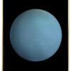 Uranus-Planet-Plakat-Messing-Plakatramme