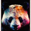 Panda-Kunstplakat-Brun-ramme-miljøbillede